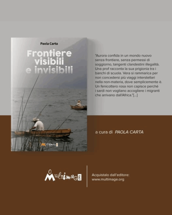 Copertina del libro Frontiere Visibili e Invisibili – Il libro di Paola Carta che sostiene Killia